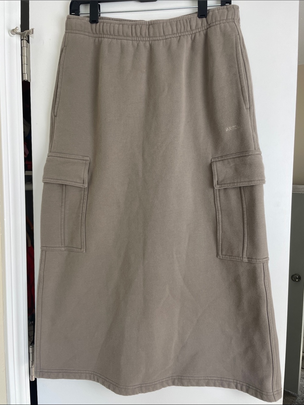 Aritzia Cozy Fleece Cargo Maxi Skirt